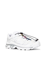 Salomon Xt-6 Gtx in White & Silver, view 2, click to view large image.