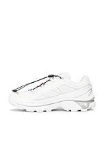 Salomon Xt-6 Gtx in White & Silver, view 5, click to view large image.