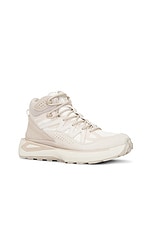 Salomon Odyssey Elmt Mid Gtx in Vanilla Ice, Almond Milk, & Feather Gray, view 2, click to view large image.