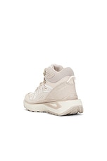 Salomon Odyssey Elmt Mid Gtx in Vanilla Ice, Almond Milk, & Feather Gray, view 3, click to view large image.