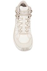 Salomon Odyssey Elmt Mid Gtx in Vanilla Ice, Almond Milk, & Feather Gray, view 4, click to view large image.