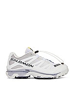 Salomon XT-4 OG Sneaker in White, Ebony, & Lunar Rock, view 1, click to view large image.
