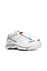 Salomon XT-4 OG Sneaker in White, Ebony, & Lunar Rock, view 2, click to view large image.