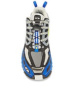 Salomon ACS Pro Sneaker in Lapis Blue, Black, & Buttercup, view 4, click to view large image.