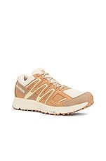Salomon XMN-4 Suede Sneaker in Natural, Sandstorm, & Bleached Sand, view 2, click to view large image.