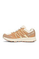Salomon XMN-4 Suede Sneaker in Natural, Sandstorm, & Bleached Sand, view 5, click to view large image.