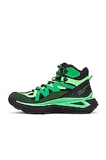 Salomon Odyssey Elmt Mid Gtx Sneaker in Eden, Bright Green, & Black, view 5, click to view large image.
