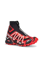 Salomon Snowcross Sneaker in Black, Fiery Red, & Vanilla, view 2, click to view large image.