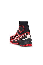 Salomon Snowcross Sneaker in Black, Fiery Red, & Vanilla, view 3, click to view large image.