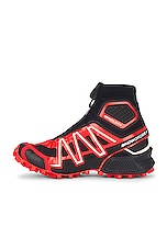 Salomon Snowcross Sneaker in Black, Fiery Red, & Vanilla, view 5, click to view large image.