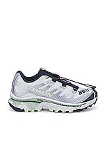 Salomon XT-4 OG Sneaker in Carbon, Celadon Green, & Silver Reflective, view 1, click to view large image.