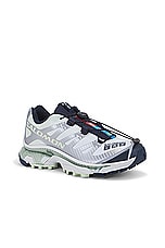 Salomon XT-4 OG Sneaker in Carbon, Celadon Green, & Silver Reflective, view 2, click to view large image.