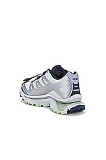Salomon XT-4 OG Sneaker in Carbon, Celadon Green, & Silver Reflective, view 3, click to view large image.
