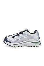 Salomon XT-4 OG Sneaker in Carbon, Celadon Green, & Silver Reflective, view 5, click to view large image.
