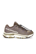 Salomon XT-4 OG Aurora Borealis Sneaker in Canteen, Transparent Yellow, & Dried Herb, view 1, click to view large image.