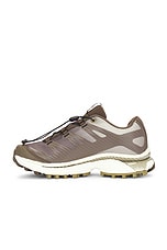 Salomon XT-4 OG Aurora Borealis Sneaker in Canteen, Transparent Yellow, & Dried Herb, view 5, click to view large image.