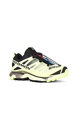 Salomon XT-4 OG Sneaker in Sunny Lime, Black, & Transparent Yellow, view 2, click to view large image.