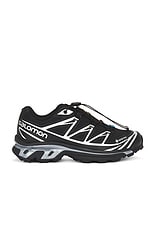 Salomon XT-6 GTX Sneaker in Black & Silver, view 1, click to view large image.