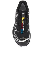 Salomon XT-6 GTX Sneaker in Black & Silver, view 4, click to view large image.