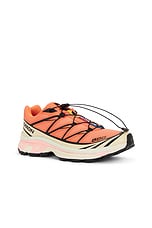 Salomon XT-6 Sneaker in Living Coral, Black, & Cement, view 2, click to view large image.