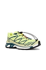 Salomon XT-6 Sneaker in Sunny Lime, Souther Moss, & Atlantic Deep, view 2, click to view large image.