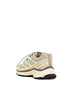 Salomon XT-6 Mindful 3 Sneaker in White Pepper, Yellow, & Falcon, view 3, click to view large image.