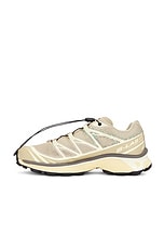 Salomon XT-6 Mindful 3 Sneaker in White Pepper, Yellow, & Falcon, view 5, click to view large image.