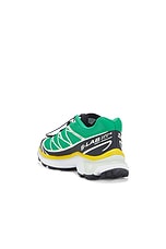 Salomon XT-6 Sneaker in Bright Green, Black, & Sulphur Spring, view 3, click to view large image.