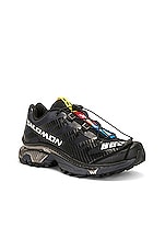 Salomon XT-4 Og Sneakers in Black, Ebony, & Silver Metallic, view 2, click to view large image.