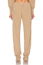 SAMI MIRO VINTAGE Safety Pin Sweatpant in Taupe, view 1, click to view large image.
