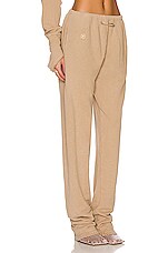 SAMI MIRO VINTAGE Safety Pin Sweatpant in Taupe, view 2, click to view large image.