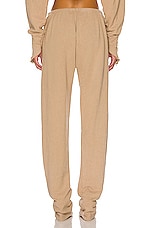 SAMI MIRO VINTAGE Safety Pin Sweatpant in Taupe, view 3, click to view large image.