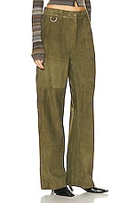 Saks Potts Rose Pant in Moss, view 2, click to view large image.