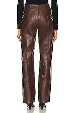 Saks Potts Bonnie Pant in Chestnut, view 3, click to view large image.