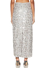 Saks Potts Lynn Skirt in Grey Sequin, view 3, click to view large image.