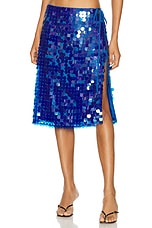 Saks Potts Marna Skirt in Deep Blue Sequin, view 1, click to view large image.