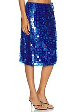 Saks Potts Marna Skirt in Deep Blue Sequin, view 3, click to view large image.