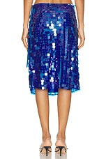 Saks Potts Marna Skirt in Deep Blue Sequin, view 5, click to view large image.