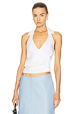 Saks Potts Sanne Top in White, view 1, click to view large image.