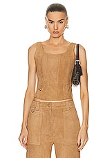 Saks Potts Syra Top in Tan, view 1, click to view large image.