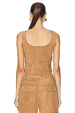 Saks Potts Syra Top in Tan, view 3, click to view large image.