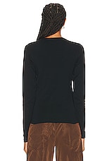 Saks Potts Eloise Long Sleeve T Shirt in Black, view 3, click to view large image.