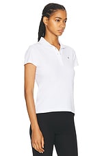 Saks Potts Venus Polo Shirt in White, view 2, click to view large image.