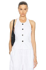 Saks Potts Adriana Top in White, view 1, click to view large image.