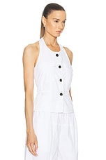 Saks Potts Adriana Top in White, view 2, click to view large image.