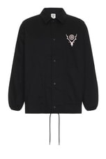 South2 West8 Coach Jacket in Black, view 1, click to view large image.