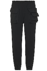 South2 West8 Tenkara Trout Sweat Pant in Black, view 1, click to view large image.