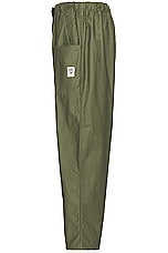 South2 West8 Belted Cs Pant Cotton Back Sateen in A-Olive, view 3, click to view large image.