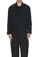South2 West8 Tenkara Shirt Nylon Oxford in C-Black, view 3, click to view large image.