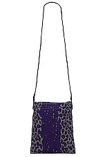 South2 West8 Flannel String Bag in Leopard, view 2, click to view large image.